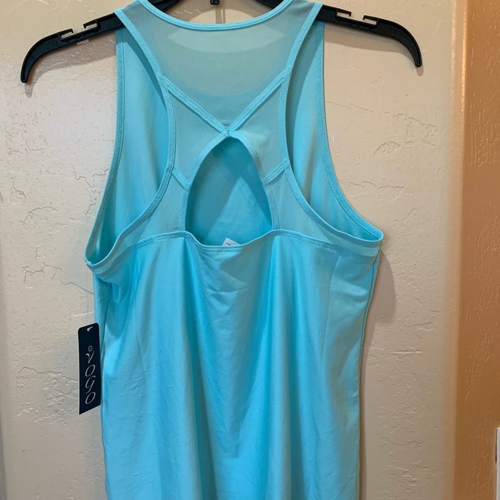 VOGO blue tank top, size medium, NWT